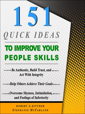 cover image of 151 Quick Ideas to Improve Your People Skills